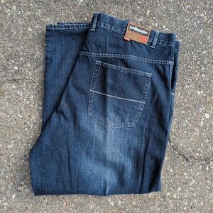 Pelle Pelle Baggy Jeans Mens 48x34 Dark Wash Marc Buchanan Vintage 90s Hip Hop